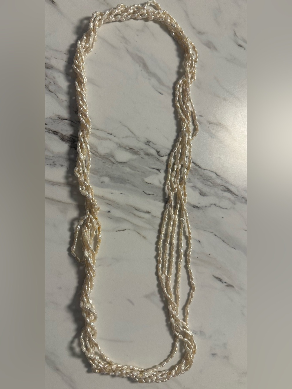 Freshwater Pearl Multi-Strand Necklace in Ivory